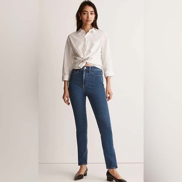 Madewell 11" High-Rise Roadtripper Supersoft Skinny Jeans: Slit-Hem Edition 29 - Picture 3 of 14